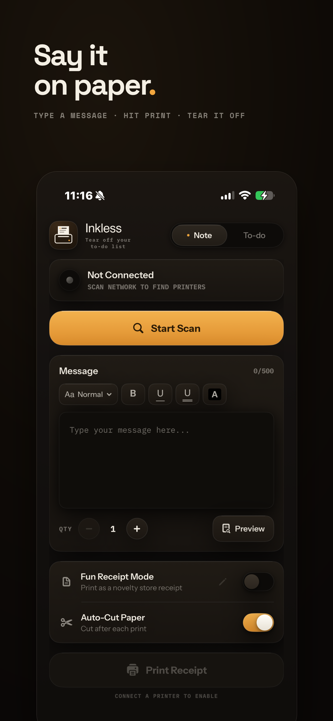 Inkless app screenshot